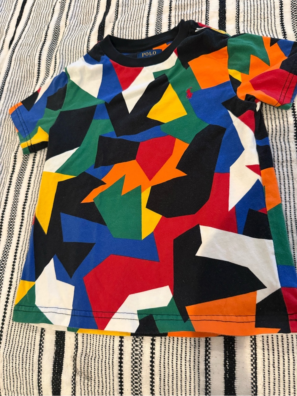 Ralph Lauren Multicolor Geometric Short Sleeve Tee
